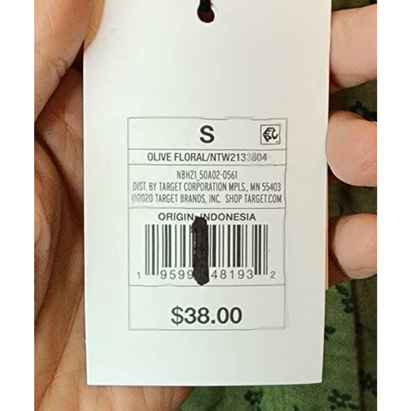 The Nines by HATCH Maternity 3/4 Sleeve Jumpsuit Floral Olive Green Small NEW - Picture 5 of 9